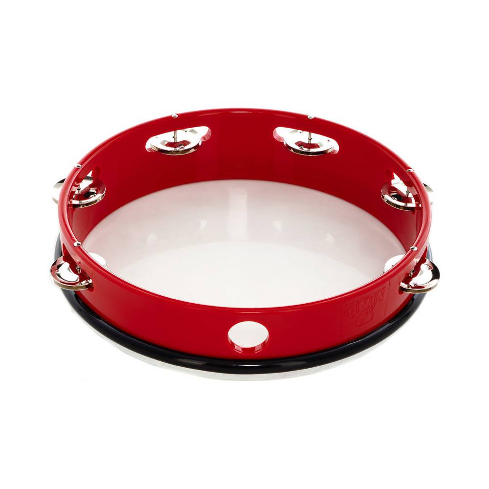 Nino Percussion NINO24R jingle-drum handtrommel rood