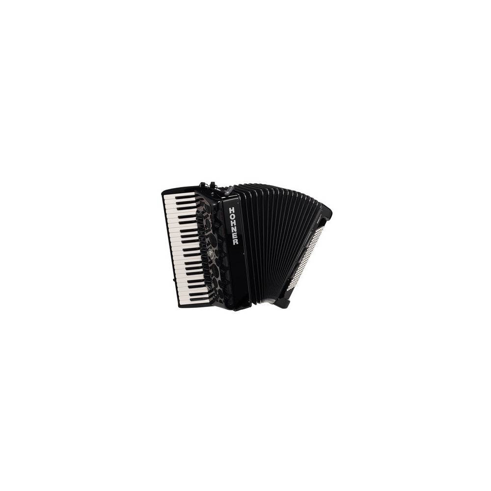 Hohner Amica Forte IV 120 Zwart, Silent Key accordeon