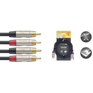 Stagg NTC3CR 2x RCA male - 2x RCA male 3 meter