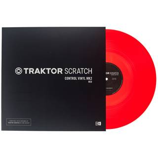 Native Instruments Traktor Scratch Control Vinyl MKII rood
