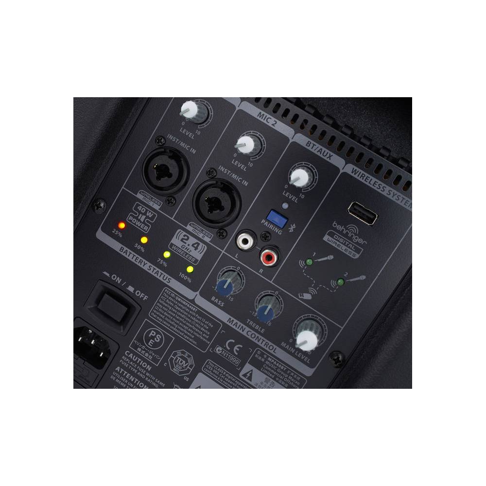 Behringer MPA40BT mobiele accu luidspreker met bluetooth