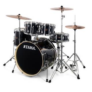 Tama IE50H6W-HBK Imperialstar Hairline Black 5d. drumstel