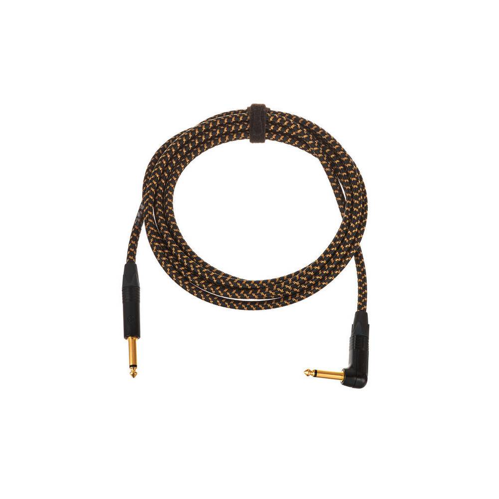 Cordial CXI3PR-TWEED Edition 25A instrumentkabel jack 6.35 TS recht-haaks tweed 3m