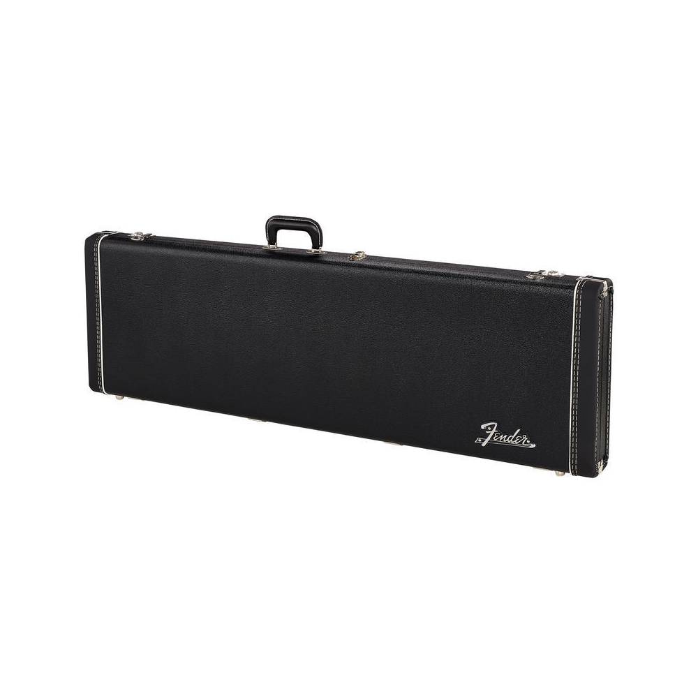 Fender G&G Deluxe Precision Bass Hardshell Case Black/Orange Plush koffer voor Precision bas