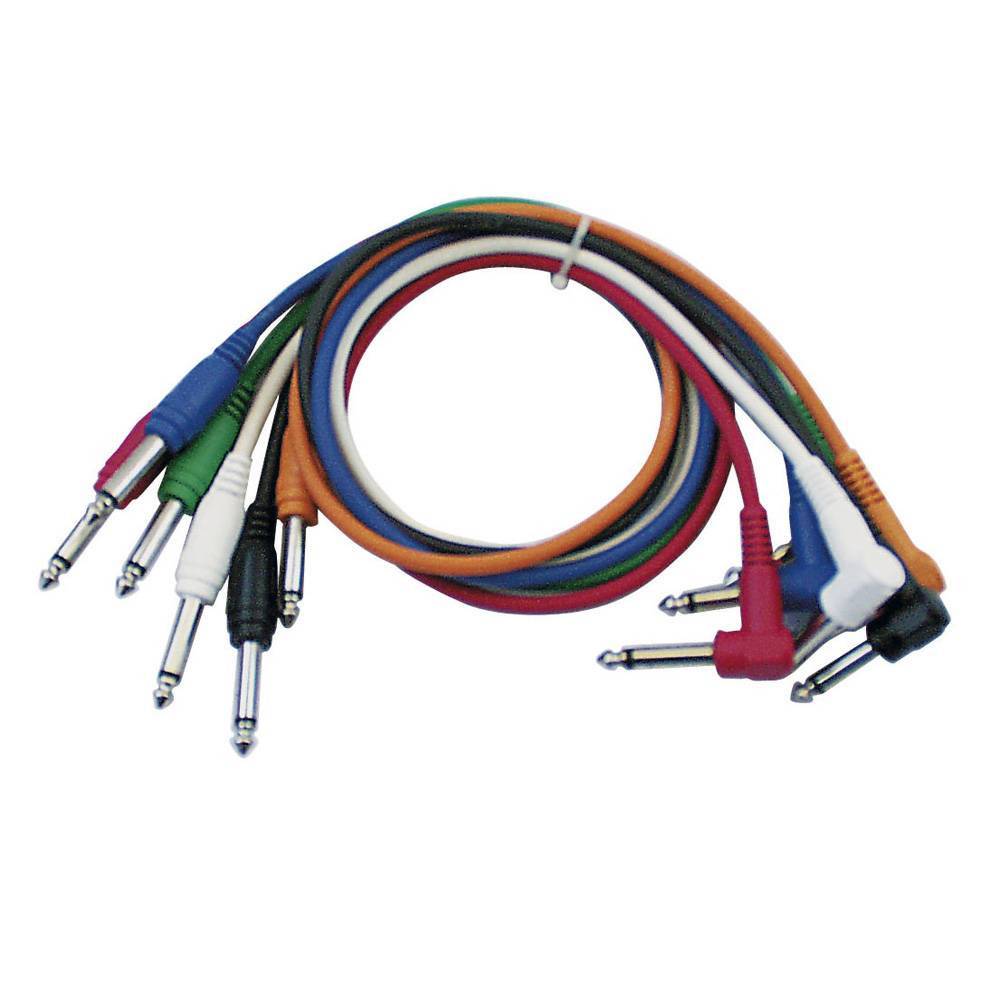 DAP Mono Patch Cable jack patchkabel 0.60 meter (set van 6)