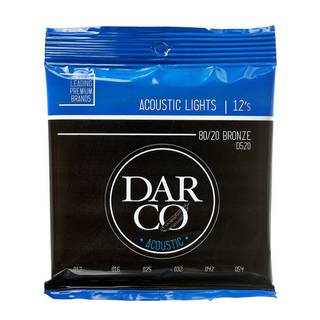 Darco Acoustic D520 Lights 80/20 Bronze 12-54 snarenset voor westerngitaar