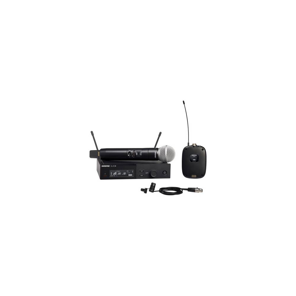 Shure SLXD124/85-K59 draadloze SM58 & WL185 microfoon combinatieset