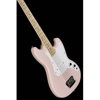 Squier Bronco Bass Shell Pink MN elektrische short scale basgitaar
