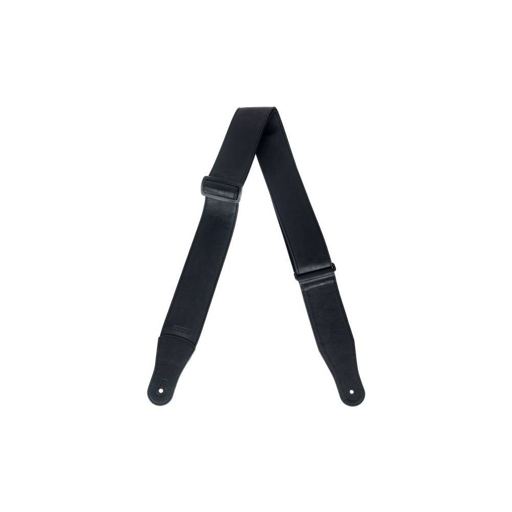 Richter 1682 Stronghold II Leatherette Black extra lange gitaarband van synthetisch leer (vegan)