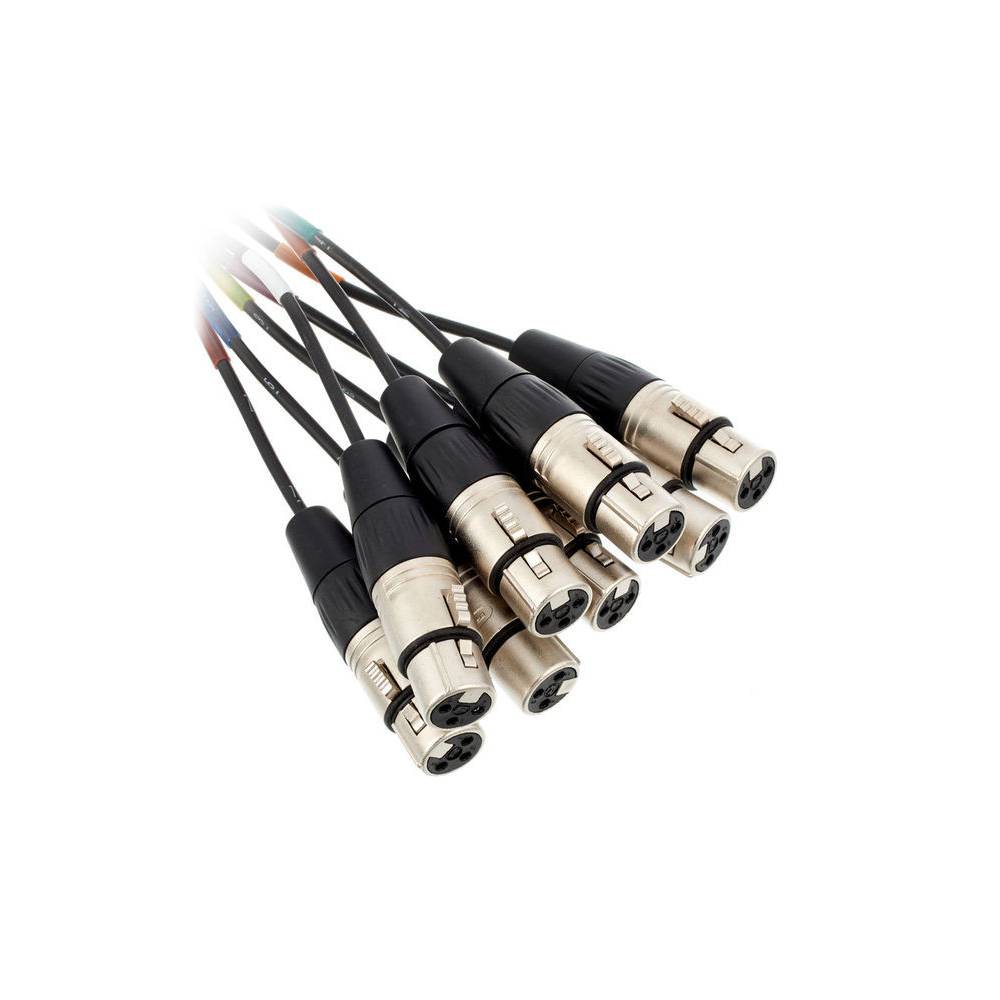 Cordial CML8-0FM5C Intro multikabel 8x XLR male - 8x XLR female 5m