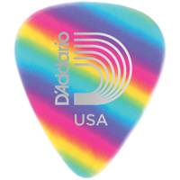 D'Addario 1CRB6-10 Rainbow celluloid plectra 10 pack heavy