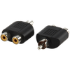 Valueline AC-016 gold Adapter RCA - 2x RCA female