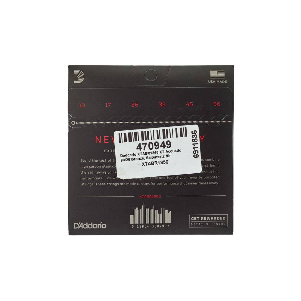 D'Addario XTABR1356 80/20 Bronze Medium 13-56