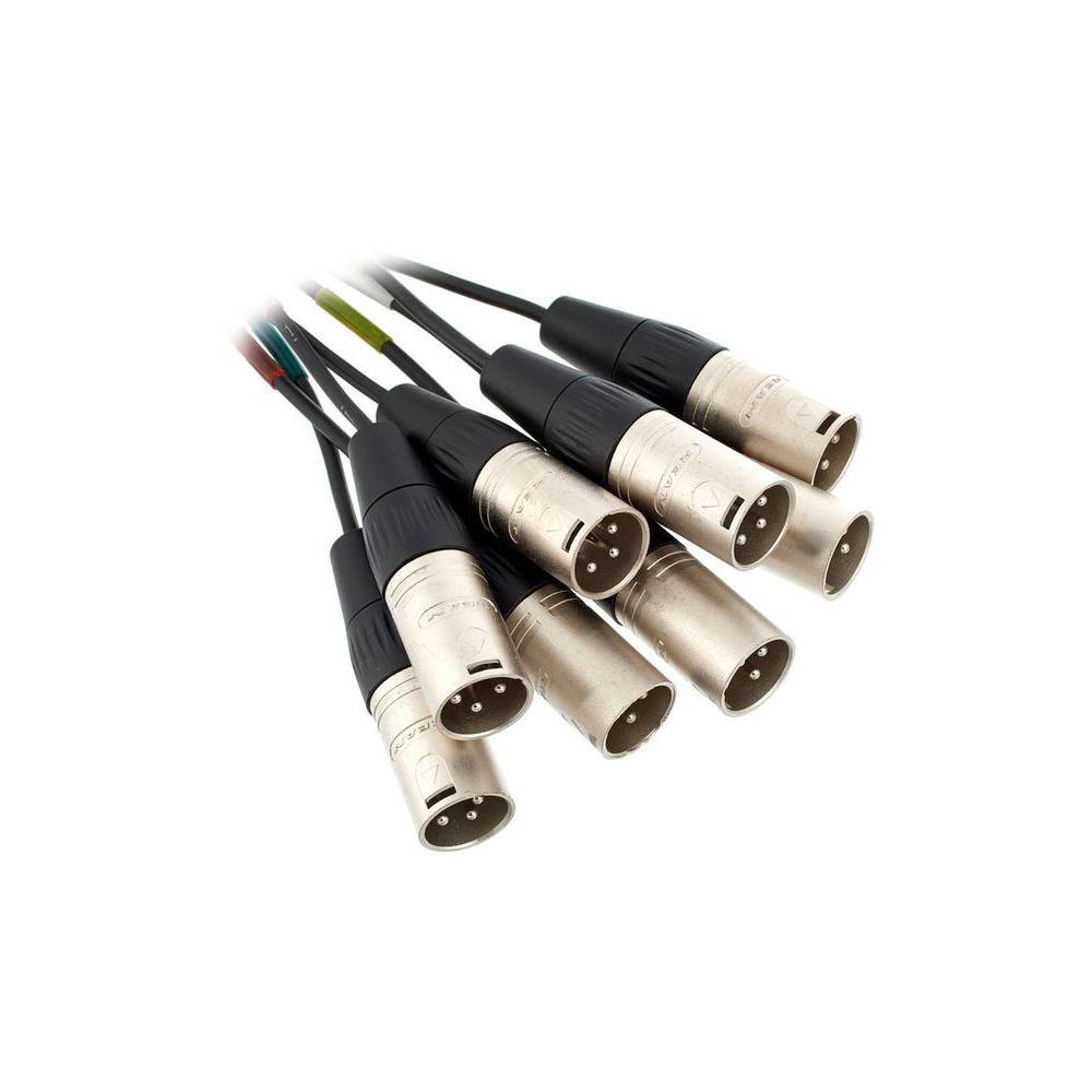 Cordial CML8-0MV5C Intro multikabel 8x XLR male - 8x 6.3mm TRS jack 5m
