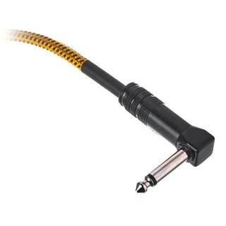 Cordial EI7.5PR-TWEED-YE Elements jack kabel 6.3 TS haaks - recht 7.5m tweed geel