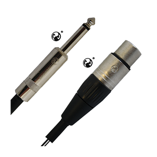 Peaton White Female XLR - Mono Jack PWMCJFX 6 Meter