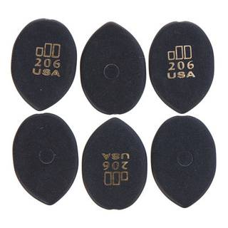 Dunlop 477P206 Jazztone Medium Tip Pick plectrumset (6 stuks)