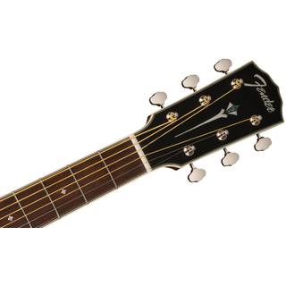 Fender PS-220E Parlor All Mahogany Aged Cognac Burst elektrisch-akoestische westerngitaar met koffer