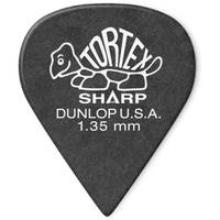 Dunlop 412P135 Tortex Sharp Pick 1.35 mm plectrumset (12 stuks)