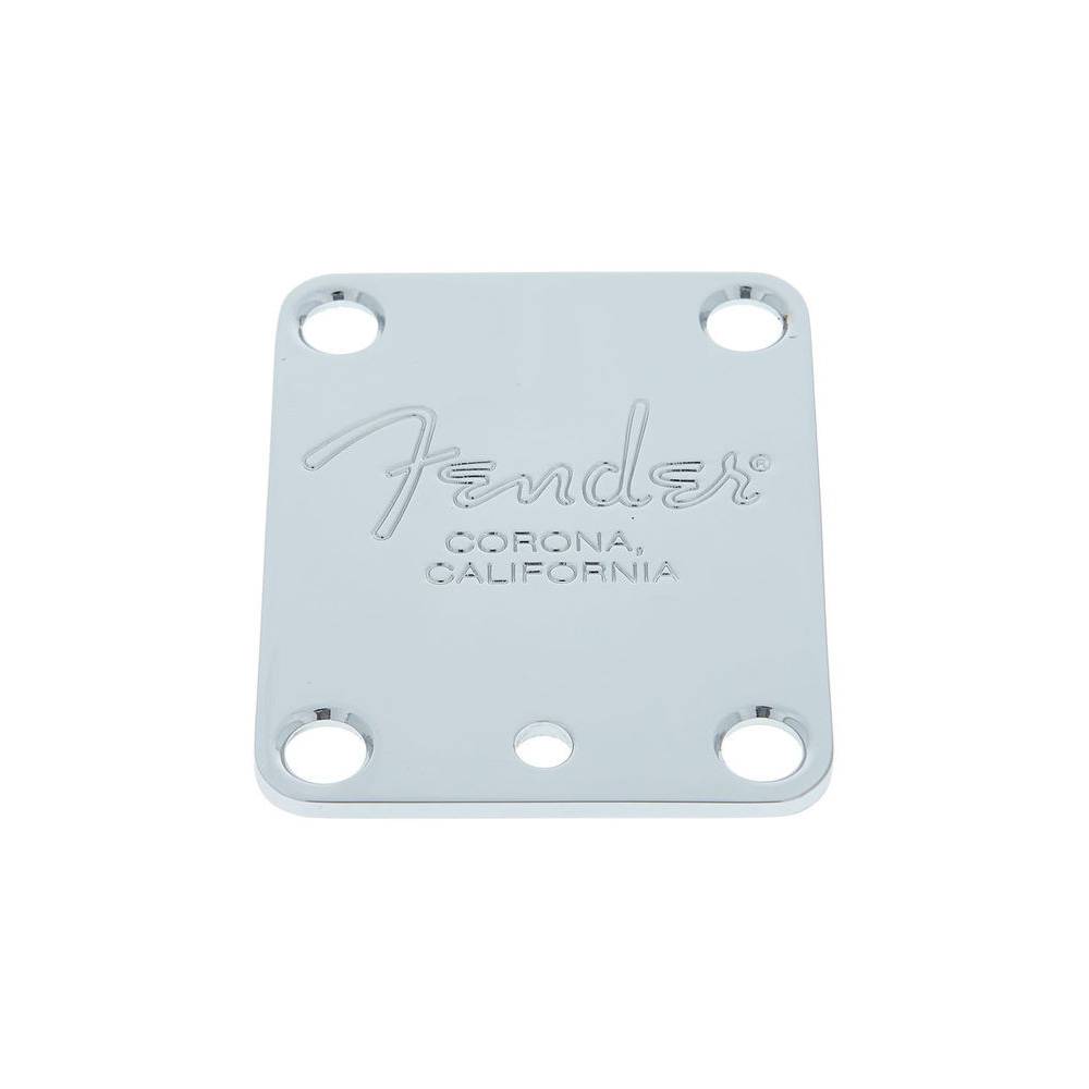 Fender neck plate Corona 4-bolt voor gitaar chroom