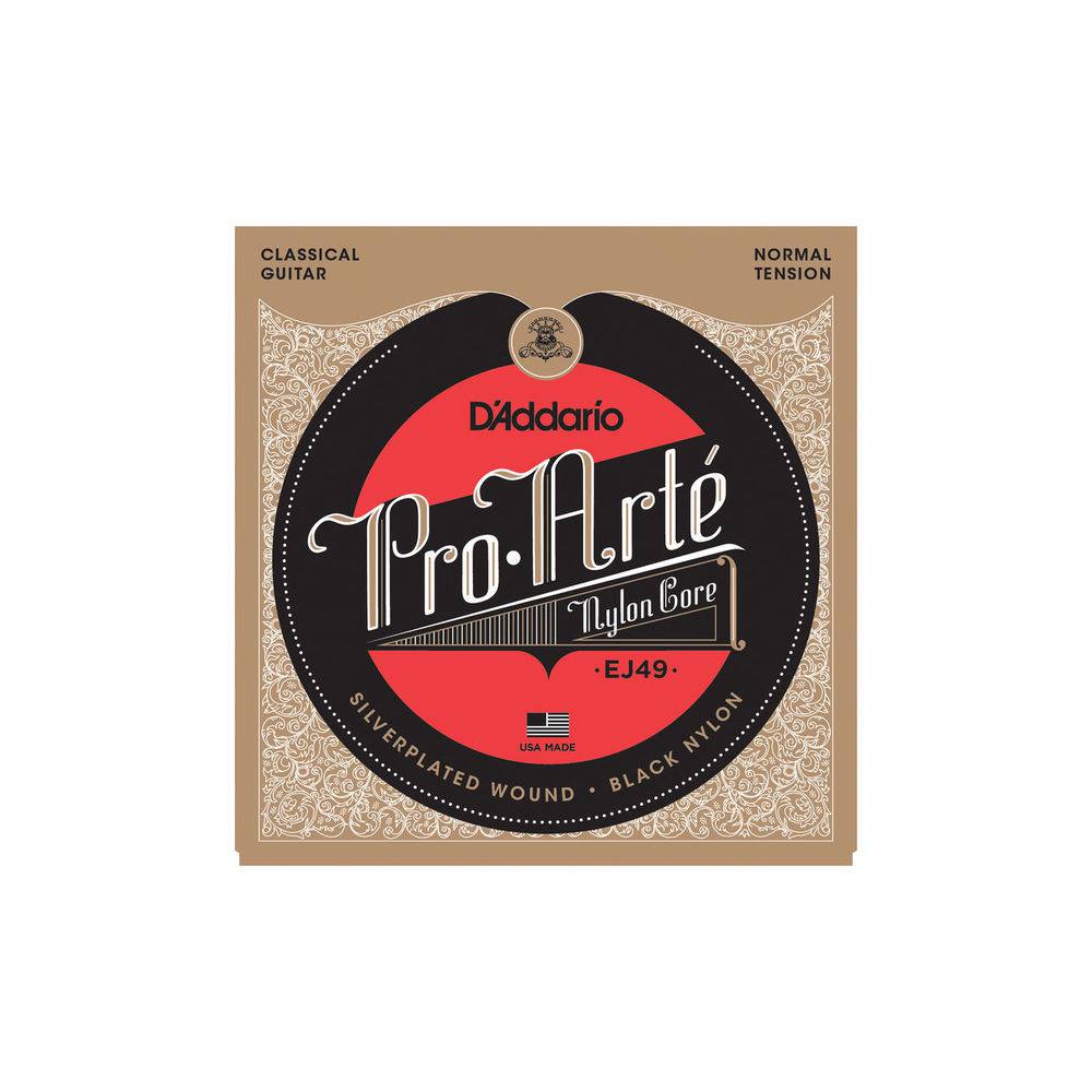 D'Addario EJ49 Pro-Arte Classical Normal Tension Black Nylon