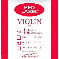Super Sensitive Strings 2107F Red Label Violin snarenset