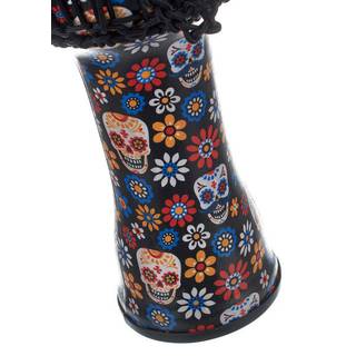Meinl PADJ7-M-F Rope Tuned Travel Series Day Of The Dead 10 inch Djembe