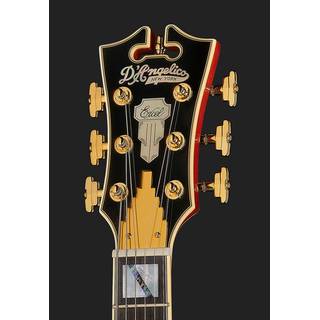 D'Angelico Excel Mini DC Viola semi-akoestische gitaar met koffer