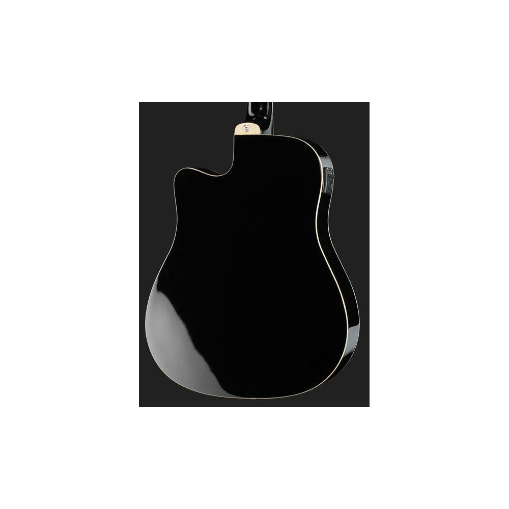 Ibanez PF15ECE-BK Black elektrisch-akoestische western gitaar