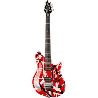 EVH Wolfgang Special Striped Red, Black and White EB gitaar