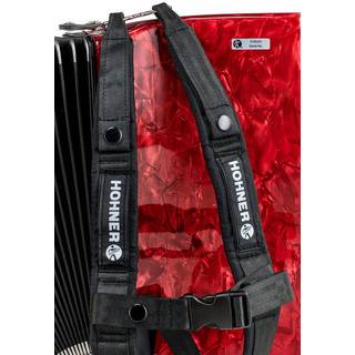 Hohner Bravo II 60 Rood, Silent Key accordeon
