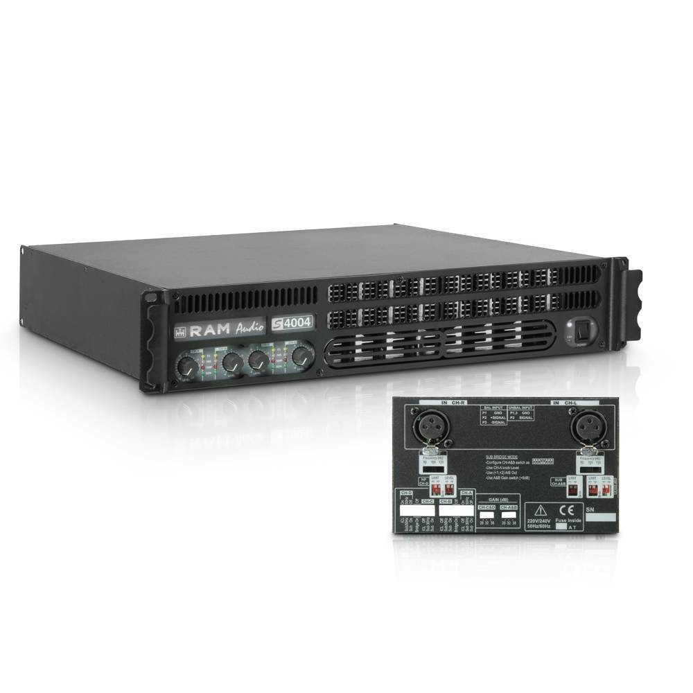 RAM Audio S4004 X OVER Professionele versterker