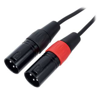 Cordial EU1MC Elements verloopkabel 2x XLR male - 2x RCA male 1m
