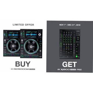 Denon DJ SC5000M Set van 2 met GRATIS X1800