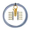 Lava Cable Solder-Free Kit RA Nickel Plugs Carolina Blue