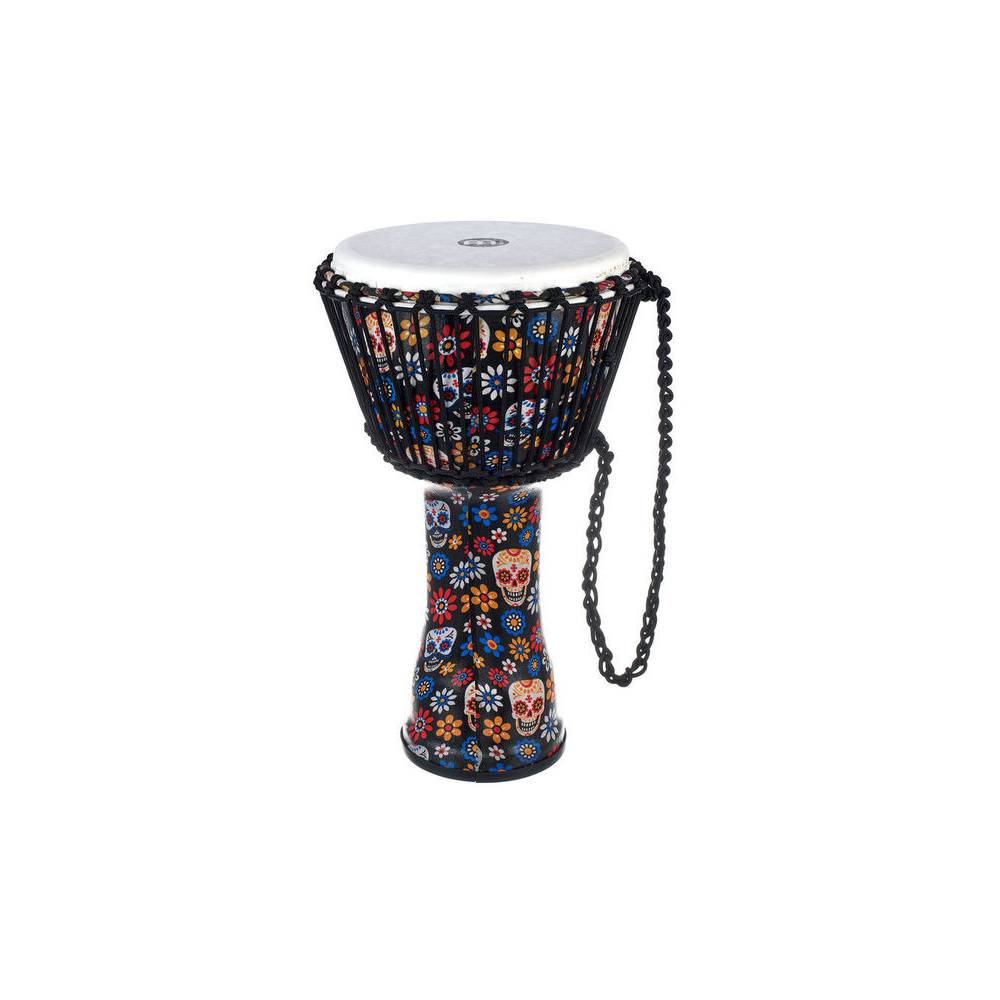 Meinl PADJ7-M-F Rope Tuned Travel Series Day Of The Dead 10 inch Djembe