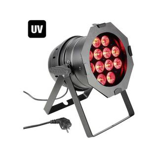 Cameo LED-par 64 can 12 x 10W RGBWA en UV zwart