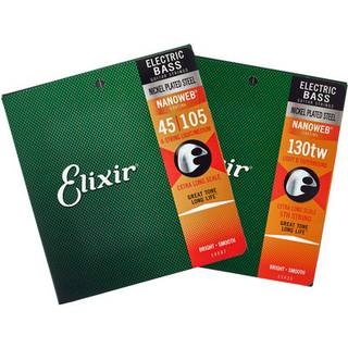 Elixir 14087 Nanoweb 4-String Medium Extra Long Scale 45-105