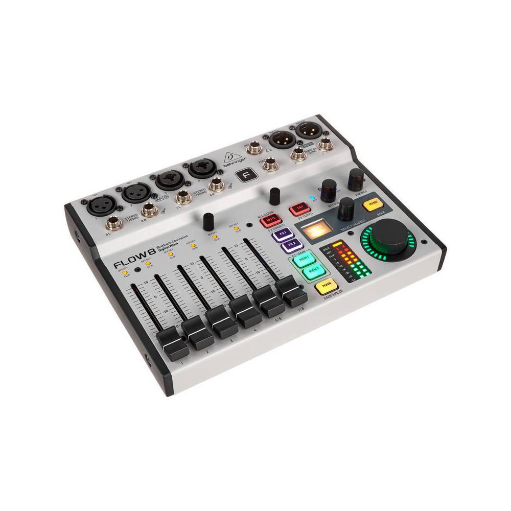 Behringer FLOW 8 digitale mixer met Bluetooth en audio interface