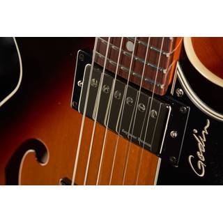GODIN Montreal Premiere - Thin-line, Semi-hollow body Sunburst HG