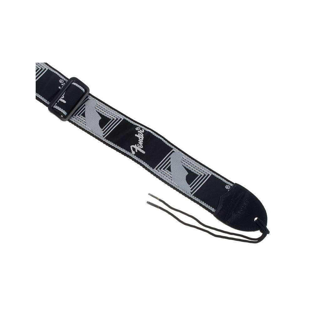 Fender Monogrammed Strap Black Light Grey Dark Grey