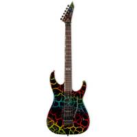 ESP LTD Mirage Deluxe '87 Rainbow Crackle elektrische gitaar