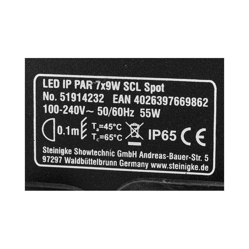 Eurolite LED IP PAR 7x9W SCL spot