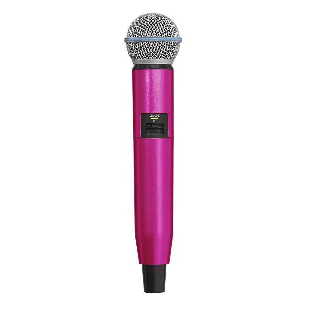 Shure GLX-D SM58/Beta58 gekleurde behuizing roze