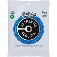 Martin Strings MA180 Authentic Acoustic SP 80/20 Bronze 12 String Extra Light