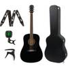 Fender CD-60S Black akoestische westerngitaar + koffer + accessoires