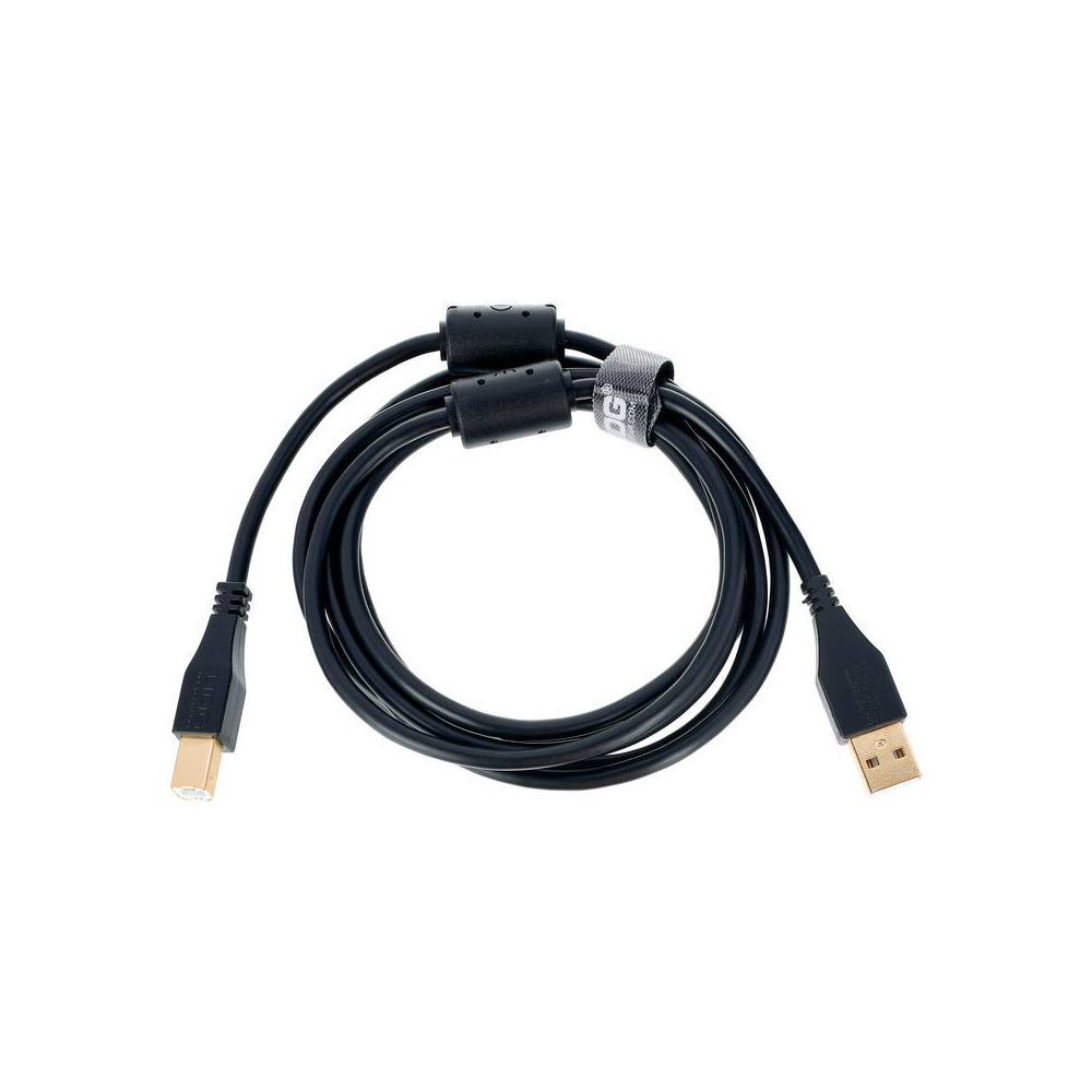 UDG U95002BL audio kabel USB 2.0 A-B recht zwart 2m