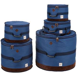 Tama TDSS52KNB Powerpad Designer Navy Blue 5d. drumhoezenset 22,10,12,14,16