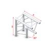 Showtec DT22 Decotruss 007 hoek 90g apex down