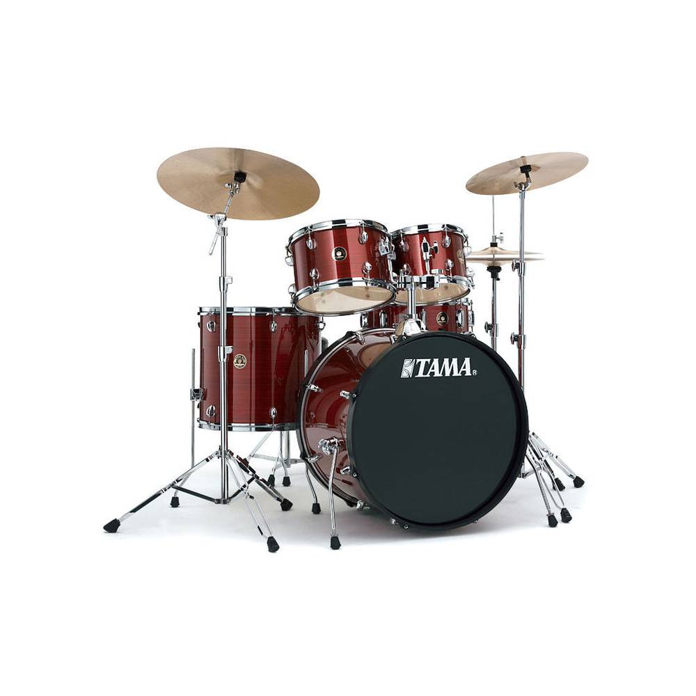 Tama RM50YH6-RDS Rhythm Mate Red Stream 5d. drumstel incl. Meinl bekkenset